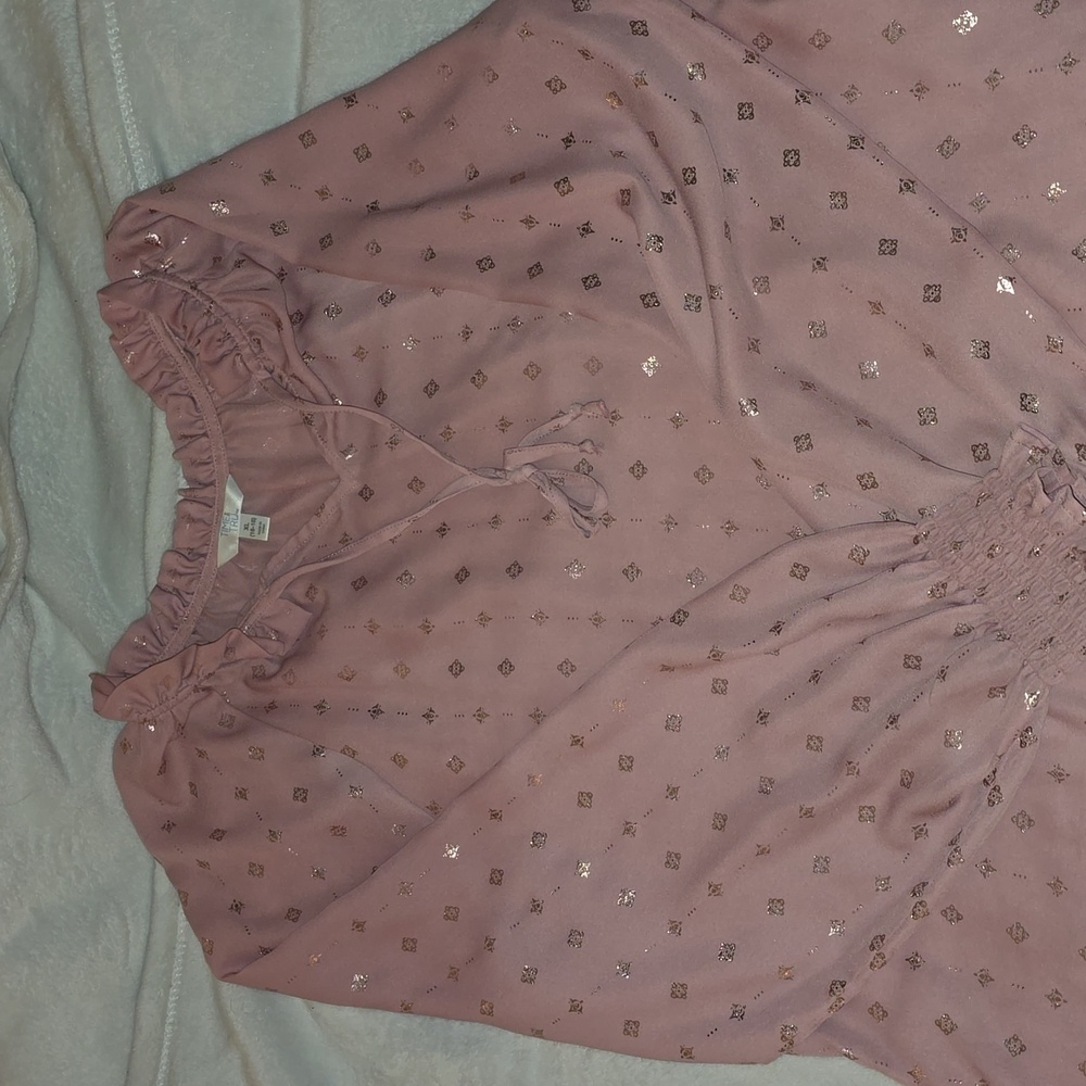 Pink and gold top